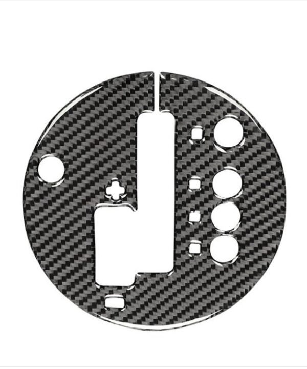 Car Carbon Fiber Gear Automatic Transmission Panel Decorative Sticker for Nissan 350z 2006-2009, Right Drive