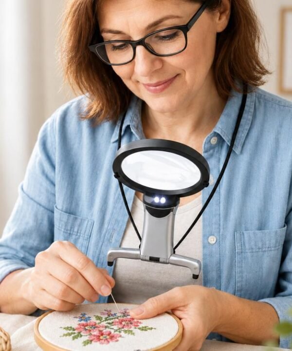 11B-1 Hanging / Desktop Dual-Use Magnifying Glass For Seniors with LED Light
