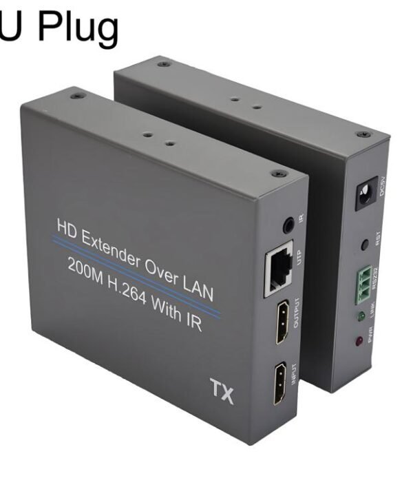 NK-E200 HDMI-Compatible 200m Network Cable Extender, AU Plug, EU Plug, UK Plug, US Plug