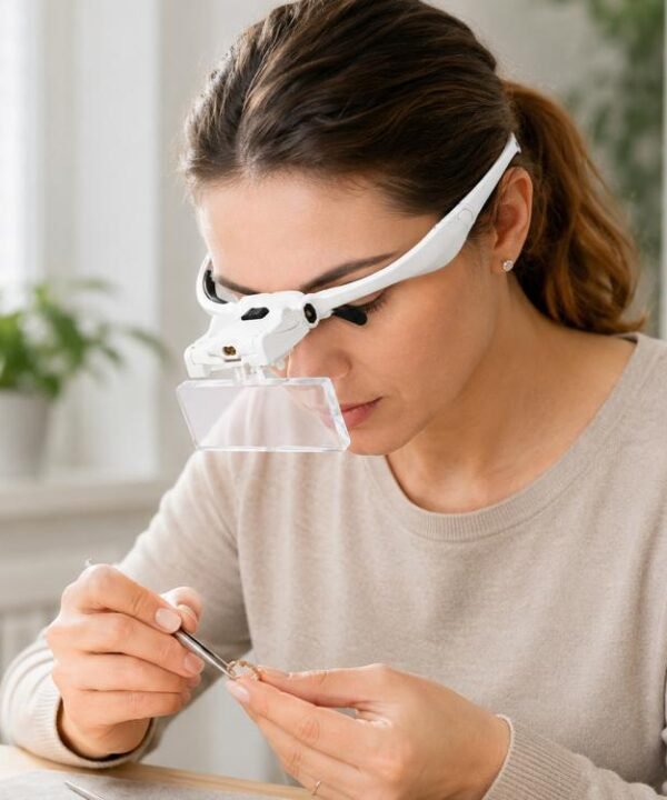 9892BP Headband Interchangeable Lenses Magnifier with LED Light