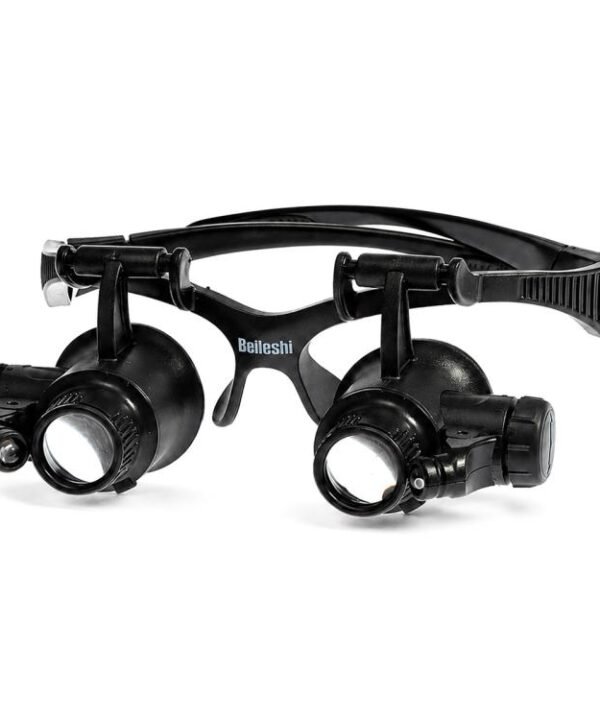 9892GJ Head-mounted Glasses Style Watch Repair Magnifying Glasses with LED Light