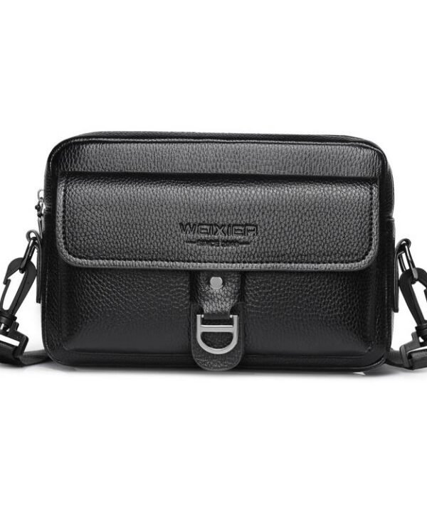 WEIXIER D1229 Lychee Texture Shoulder Crossbody Bag Large Capacity Waterproof Sling Bag