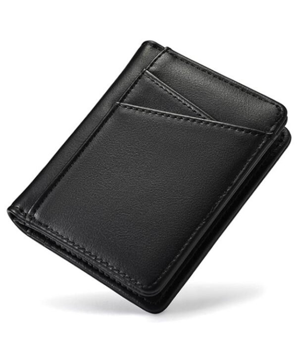Ultra-thin Multi-card Slot Oil Waxed Leather Short Wallet