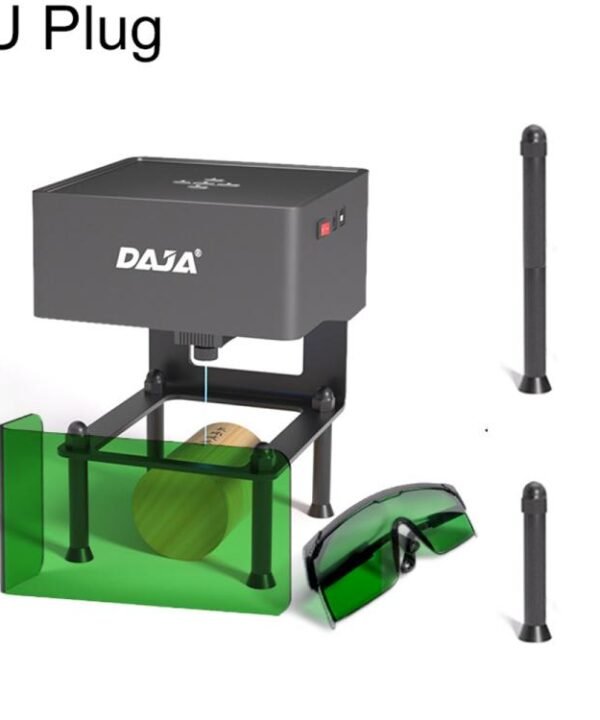 DAJA DJ6 3W Mini Laser Engraver Machine with Heightening Columns / Goggles, EU Plug, US Plug, UK Plug