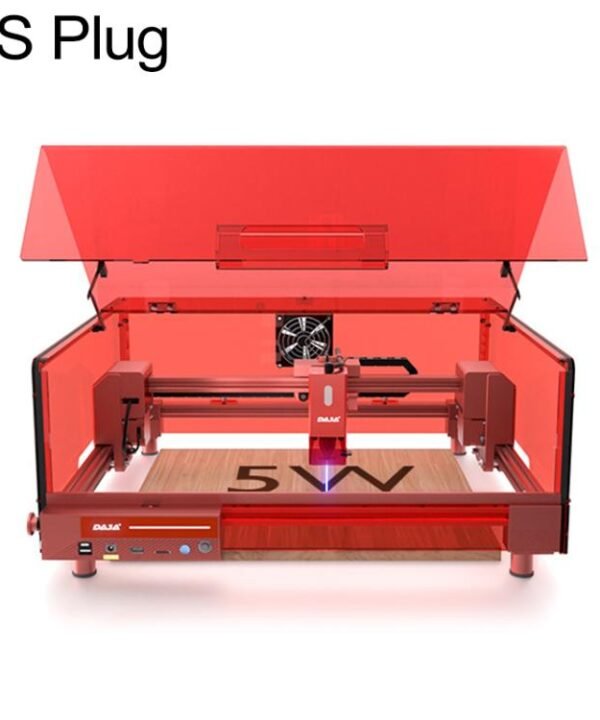 DAJA A6 Pro Enclosed Small Laser Engraving Machine, Blue Laser 5W, Infrared Laser 1W