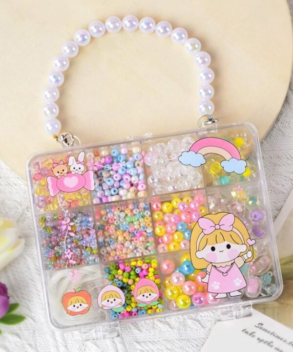 DIY Beaded Bracelet Making Kit for Children, Dazzling Girl, Mermaid