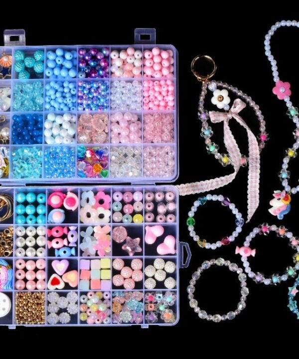 24-grid Double-layer Children DIY Beaded Bracelet Kit