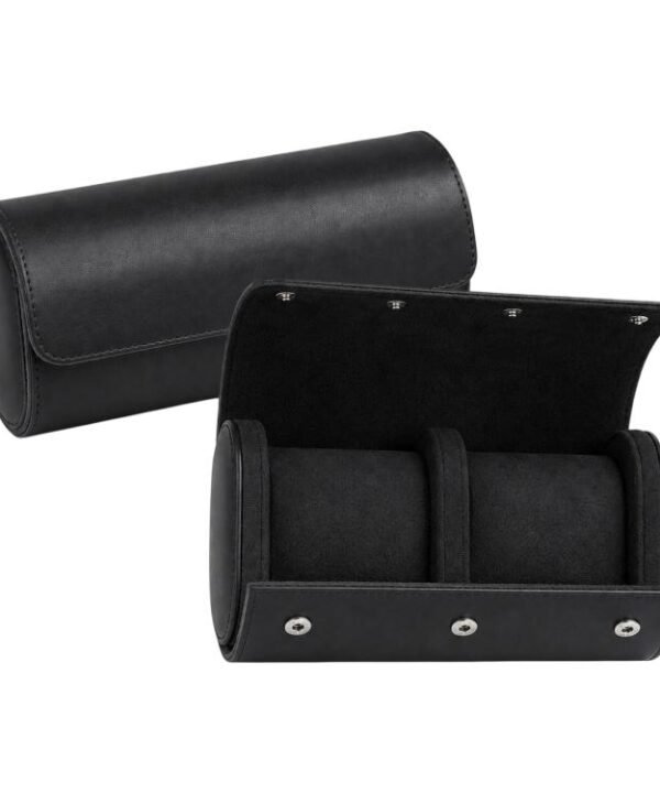 Portable Vintage Leather Watch Storage Case, Two Slots, Three Slots