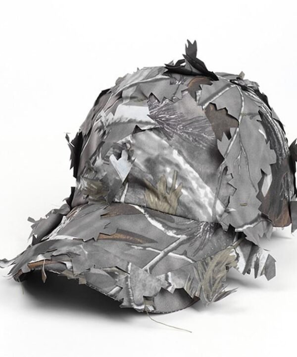 Outdoor Training Leaf Camouflage Baseball Sunshade Cap, Dome Cap