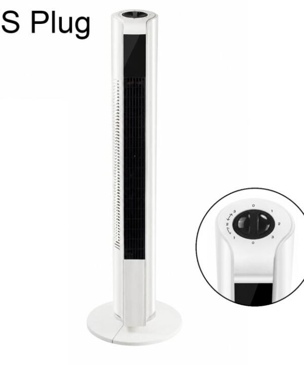 Freestanding Tower Fan, Three-Speed Bladeless Floor Fan, Manual Control Version, Remote Control Version