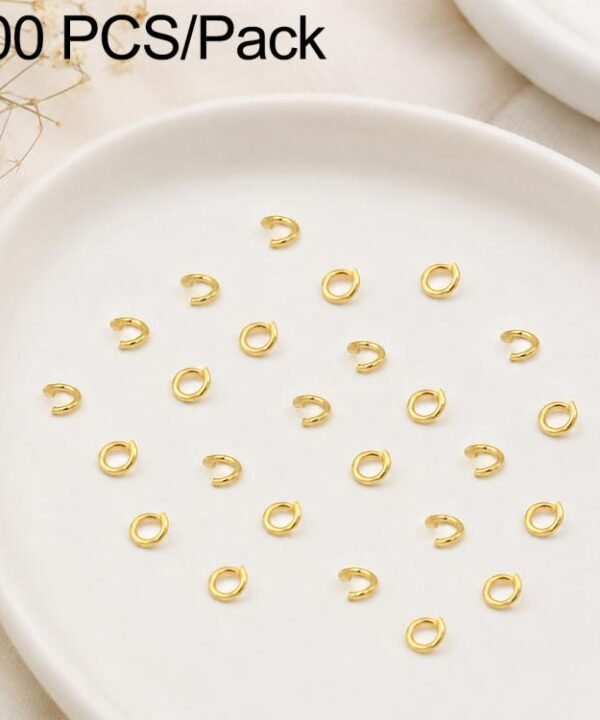 100 PCS/Pack Open Jump Ring for DIY Craft Jewelry Making, Open Loop 0.6x3.5mm, Open Loop 0.7x4mm, Open Loop 0.8x5mm, Open Loop 0.9x6mm, Open Loop 1.0x7mm, Open Loop 1.0x8mm, Open Loop 1.2x8mm, Open Loop 1.2x10mm