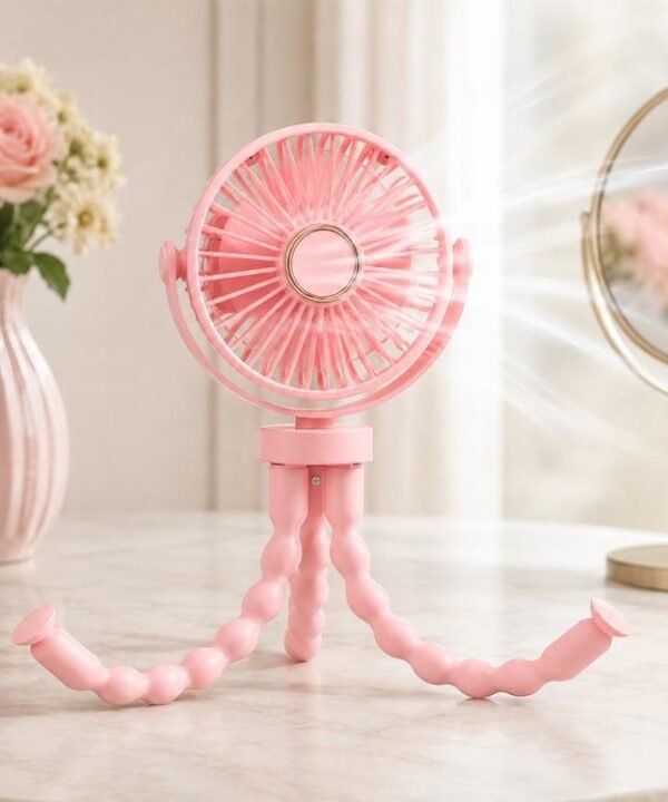 Mini Low-noise and Portable Octopus Stroller Deformation Fan Handheld USB Small Fan