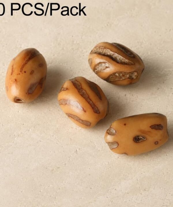 20 PCS/Pack Natural 18-Seed Bodhi Loose Beads for DIY Bracelets Accessories, Vertical Hole Dragon Bone, Amber, Duck Tendon Vine, Moon Seed, Wild Walnut, Horizontal Hole Dragon Bone, Oval Golden Line, Small Ruyi Bodhi Bead 5-7 mm, Purple Skin, Soapberry...