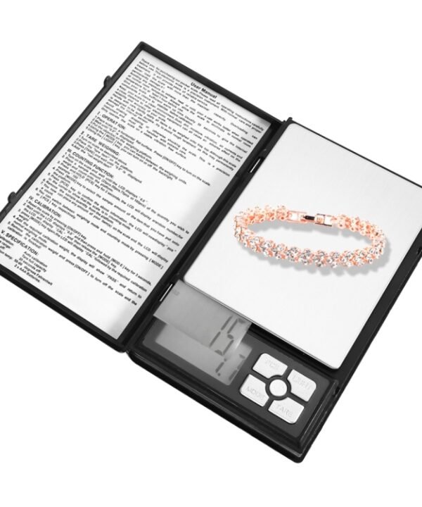 MH-1108 Notebook Shape High Precision Electronic Diamond Gold Jewelry Scale  (0.01g~500g), Excluding Batteries