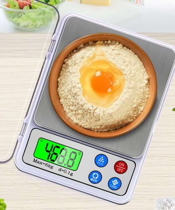 MH-555 6Kg x 0.1g High Accuracy Digital Electronic Portable Kitchen Scale Balance Device with 2.2 inch LCD Screen