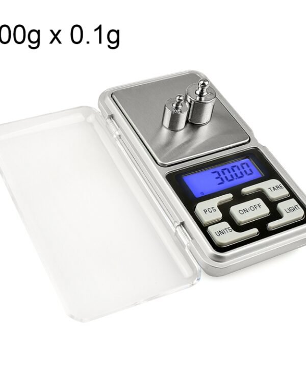MH-100 500g x 0.1g High Accuracy Digital Electronic Portable Mini Pocket Scale Mobile Phone Weighing Scale Balance Device with 1.6 inch LCD Screen