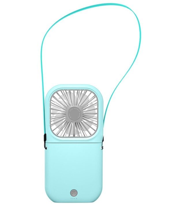 F20 Electroplating Handheld Fan Portable Desktop Folding Mute USB Hanging Neck Fan, F20 (Blue), F20 (White), F20, F20 (Pink), F20 (Green)