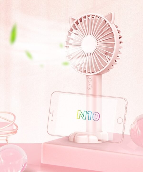 N10 Multi-function Handheld Desktop Holder Electric Fan, with 3 Speed Control