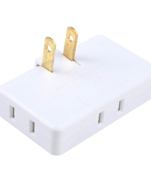 1 to 3 15A 180 Degrees Rotation Extension Multi Plug Mini Slim Wireless Outlet Socket, US Plug, AC 110-220V