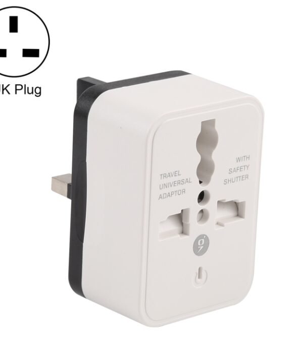 WN-2018 Dual USB Travel Charger Power Adapter Socket, UK Plug