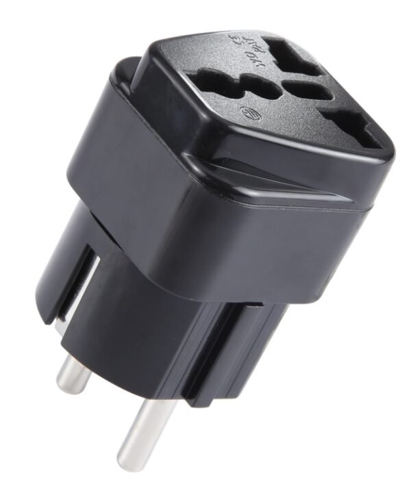 Portable Universal UK Plug to EU Plug Power Socket Travel Adapter