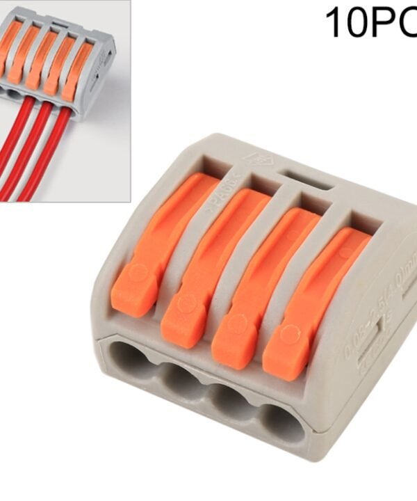 10 PCS 4 Port PCT Series Architectural Wiring Connector LED Lamp Conductor Distributor Junction Box Wire Joint