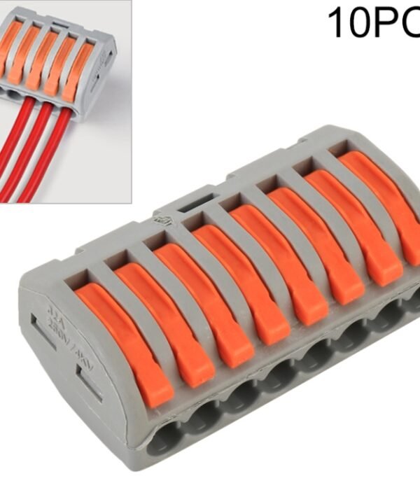 10 PCS 8 Port PCT Series Architectural Wiring Connector LED Lamp Conductor Distributor Junction Box Wire Joint