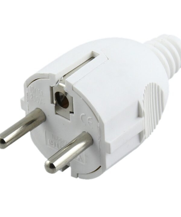 Side Wiring Tripolar Power Plug, EU Plug