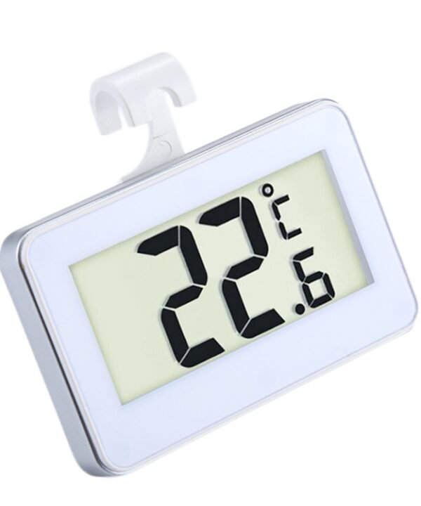 Mini Refrigerator Thermometer Digital LCD Display Freezer Temperature Meter with Hook