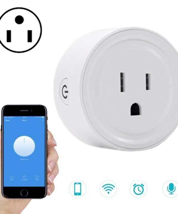 SA-003 10A Mini WiFi Plug Timing Smart Socket Works with Alexa & Google Home, AC 100-240V, US Plug, SA-003