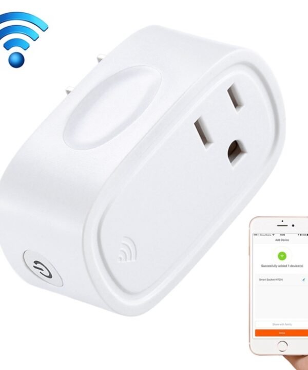 JH-G09U 15A 2.4GHz WiFi Control Hubless Smart Home Power Socket Works with Alexa  & Google Home, AC 100-240V, US Plug, JH-G09U