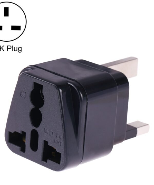 Portable Universal Socket to UK Plug Power Adapter Travel Charger with Fuse, UK Plug(with Fuse)