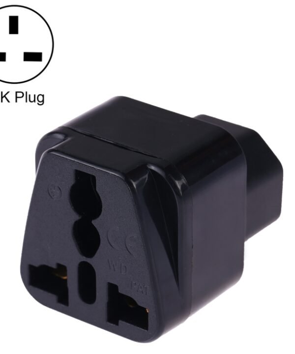 Portable Universal Socket to C14 Male Plug UPS PDU APC Computer Server Power Adapter Travel Charger, C14 Adapter, C14 Plug