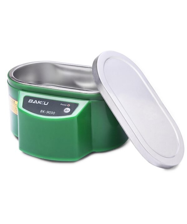 BAKU BK-9030 30W 0.8L LCD Display Ultrasonic Cleaner, AC 220V, EU Plug, BK-9030 30W 0.8L 220V Green, BK-9030 30W 0.8L 220V White