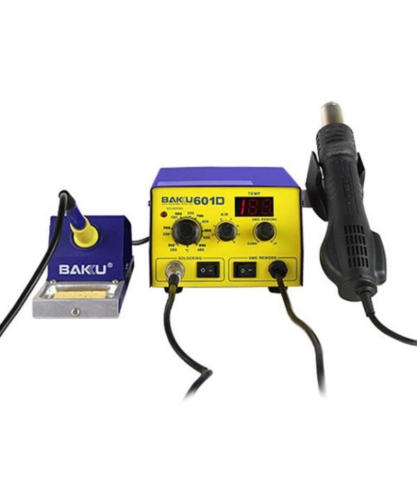 BAKU BK-601D AC 110V LED Display 2 in 1 Hot Air Gun Soldering Iron Soldering Station