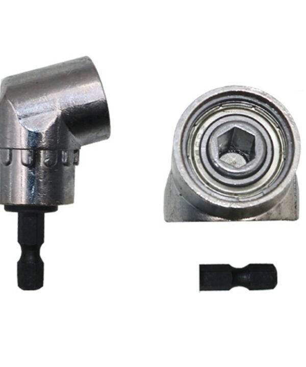 105 Degree Right Angle Drill Driver Bit Extension Power Drill Tool 7mm Hex Magnetic Power Screwdriver Socket Adaptor, Short Type, Long Type