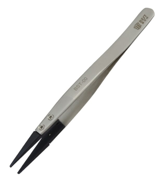 BEST BST-00 Straight Head Tweezers for Mobile Phone / Computer Repair