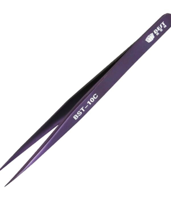 BEST BST-10C  Extra Fine Point Color Eyebrow Tweezer