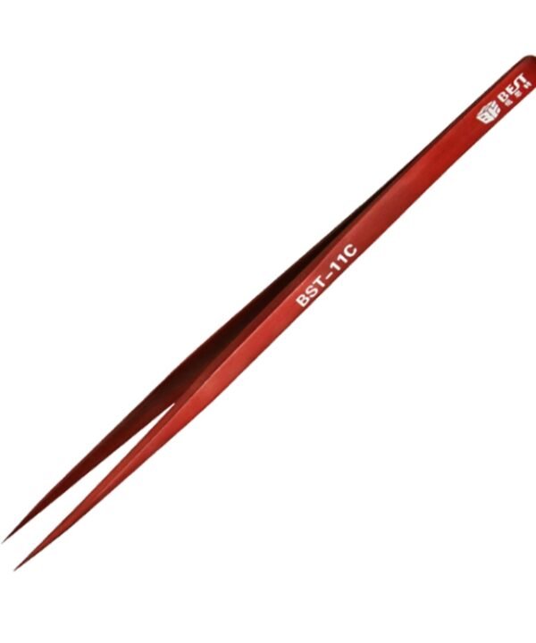 BEST BST-11C Extra Fine Point  Color Eyebrow Tweezer