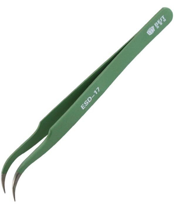 BEST BST-17 Precision Anti-static ESD Stainless Steel Tweezers