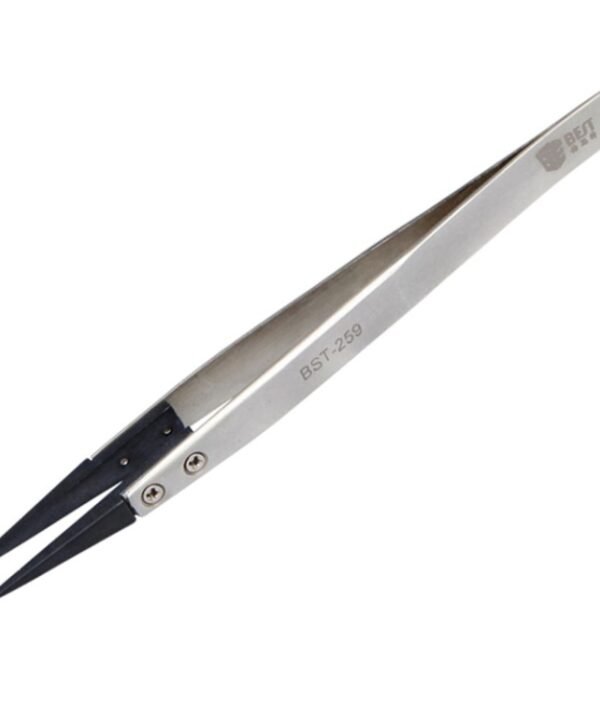 BEST BST-259 Stainless Steel Snti Static Tweezer