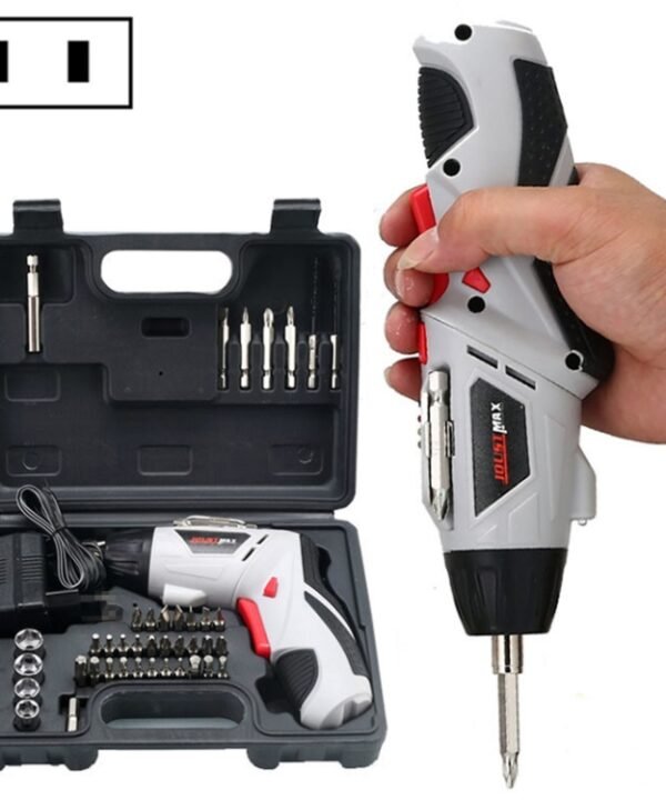 4.8V Multi-functional Household Electric Screwdriver Electric Drill Electric Screwdriver Set US Plug