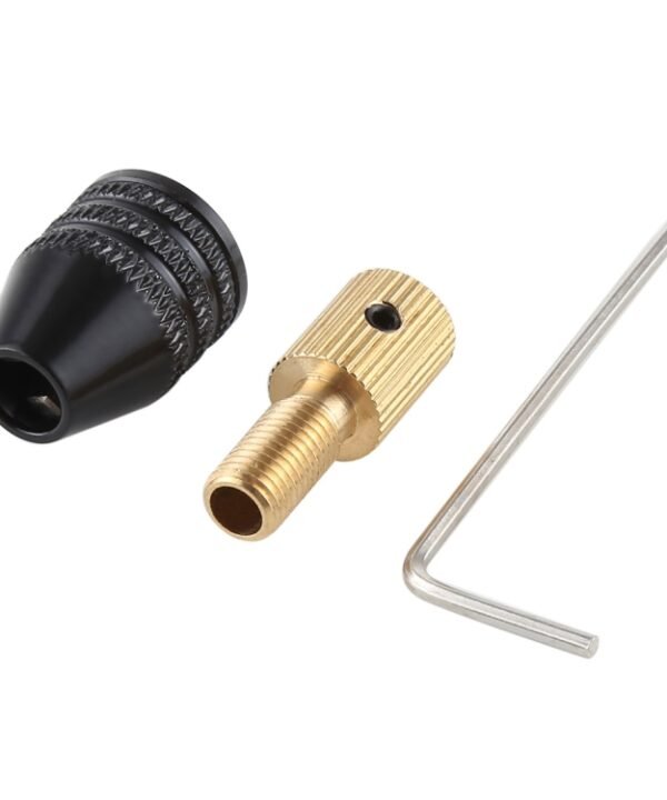 WLXY DIY003 0.5-3mm Mini Electric Grinder Drill Chuck Drill Shaft with Wrench, 3.17mm Inner Hole