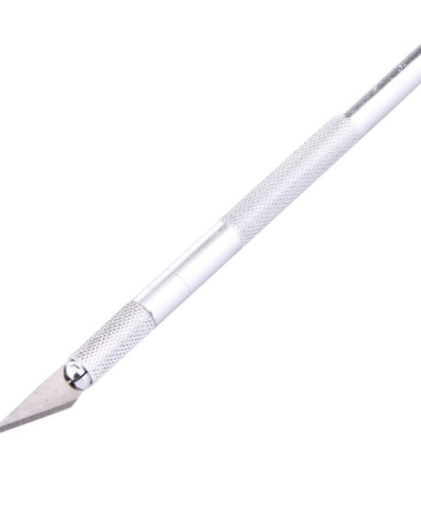 WLXY-9308 Metal Carving Knife Professional Mobile Phone Repair Tool with 6 Blades(Silver)
