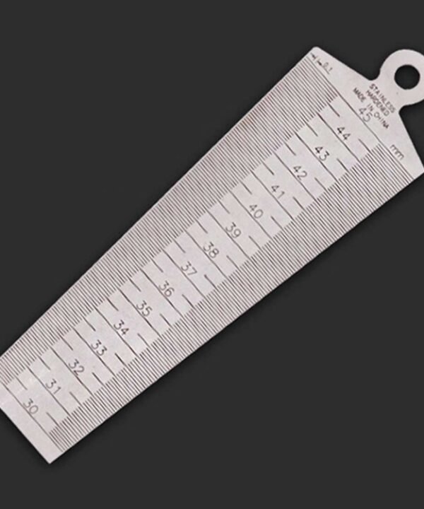 Wedge Feeler Gap 30-45mm Stainless Steel Ruler Inspection Taper Gauge Metric Measure Tool