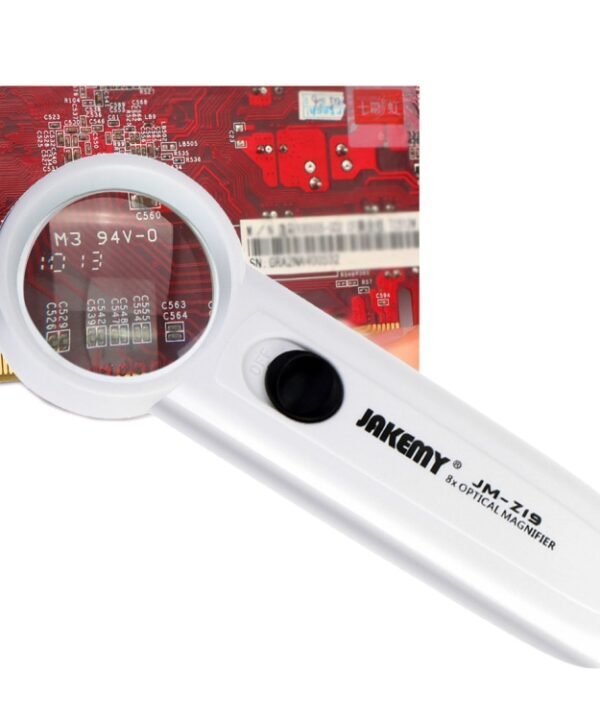 JAKEMY JM-Z19 Portable 8X Optical Magnifier with LED Light