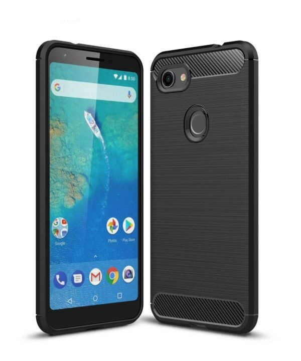 Brushed Texture Carbon Fiber Shockproof TPU Case for Google Pixel 3XL Lite, For Google Pixel 3XL Lite, Google Pixel 3XL Lite