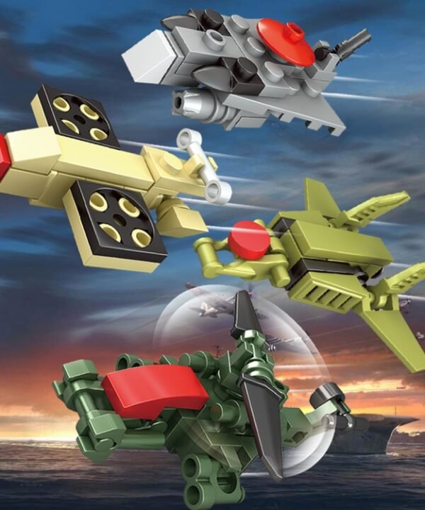 8 in 1 KAZI Field Forces Children DIY Enlightenment Assembled Building Blocks Educational Intelligence Toy, GPT6074A, GPT6074B