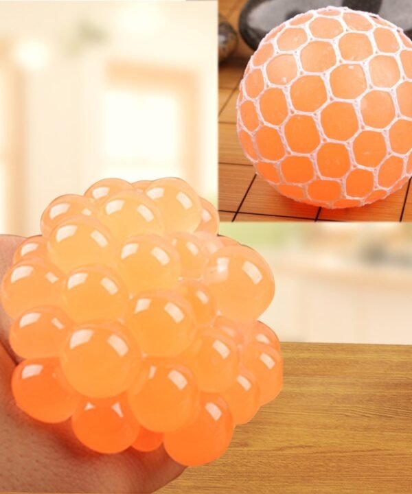 6cm Anti-Stress Face Reliever Grape Ball Extrusion Mood Squeeze Relief Healthy Funny Tricky Vent Toy, 6cm Orange, 6cm Green, 6cm Blue, 6cm Magenta