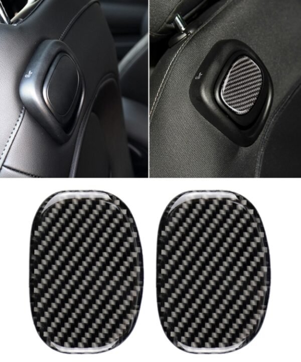 Car Seat Back Handle Carbon Fiber Decorative Sticker for BMW Mini Cooper F55 / F56